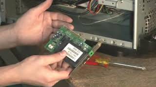 How to Install an Internal Modem [upl. by Gelb]