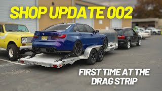 G80s FIRST time at the drag strip  7 SECOND Audi R8  Shop Update 002  4K [upl. by Odarnoc]