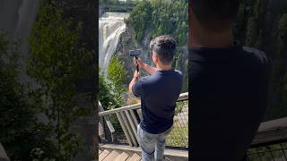 Zipline at Montmorency Falls  Quebec City [upl. by Rutan]