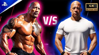 Dwayne The Rock Johnson vs Vin Diesel UFC 5  Dominic Toretto vs Luke Hobbs [upl. by Ynohtnaleahcim]