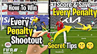 How to score and save penalties fifa mobile  How to win every penalty shootout fifa  secret tips 🤫 [upl. by Norab]