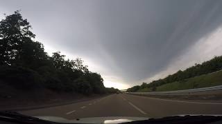 WOW Thunderstorm captured along the A120 from Colchester to Weeley Essex 27th May 2017 [upl. by Vasyuta551]