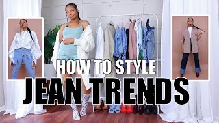 5 Ways To Style THE LATEST JEAN TRENDS for Fall [upl. by Lienad745]