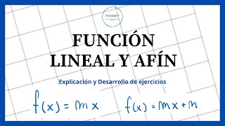 Función lineal y afín  Ejercicios resueltos [upl. by Sellig]