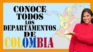 ✅✅✅ Vídeo DEPARTAMENTOS de COLOMBIA con sus CAPITALES [upl. by Erhard]