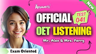 OET LISTENING TEST 21102024 oet oetexam oetnursing oetlisteningtest [upl. by Ysdnyl801]