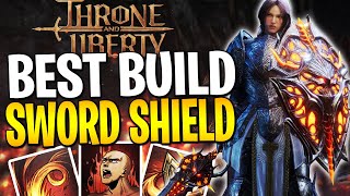 HUGE AOE SWORD AND SHIELD Build Throne and Liberty Sword and Shield Build PVE [upl. by Bennie]