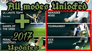 Fifa 14 Android V 136 fully unlocked  2017 Squad updatedownload and installation [upl. by Ocramed]