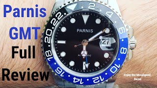 Parnis GMT Batman Full Review  Rolex Homage  Part 2 [upl. by Bittner152]