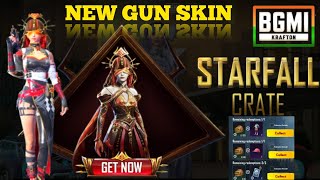 BGMI STARFALL CRATE  NEW OUTFIT EVENT  STAR FALL CRATE OPENING  BGMI GUN SKIN AAGYA HAI [upl. by Nnybor]