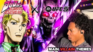 I Reacted To ALL JoJos Main VILLAIN Themes For The First Time While Playing UFC [upl. by Ahsuoj]