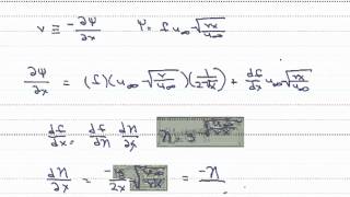 Blasius Solution for the yComponent of Velocity [upl. by Dahsar]