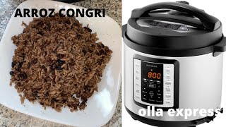 ARROZ NEGRO CONGRI EN OLLA EXPRESS [upl. by Nivloc192]