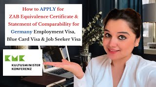 ZAB Application Process  How to recognize foreign degree from Germany  Germany Work Visa Process [upl. by Maybelle]