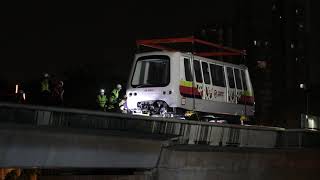 Bukit Panjang LRT Retrofitted C801A delivery [upl. by Akemal537]