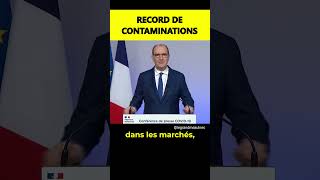 🦠 Covid  record de contaminations feat Jean Castex [upl. by Nelrac522]