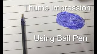 DIY Thumb Ink Pad  Without using Tape [upl. by Ecnahs659]