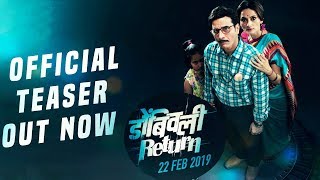 Dombivli Return  Official Teaser  Sandeep Kulkarni amp Rajeshwari Sachdev  22nd February 2019 [upl. by Yendic235]