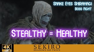 Sekiro  How to Kill Snake Eyes Shirahagi stealth [upl. by Sneve]