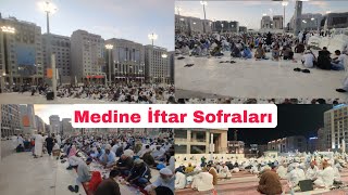 MEDİNEDE HER YERDE İFTAR SOFRALARI KURULUYOR 24 RAMAZAN 2024 [upl. by Ythomit]