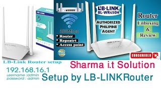 LBLink Router Normal Mode Wireless Mode configuration Repeater Mode Router [upl. by Aihtela562]