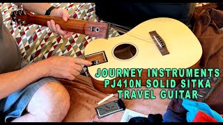 Travel Testing The Journey Instruments PJ410N Solid Sitka Acoustic Guitar [upl. by Ardrey]