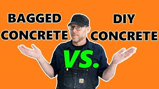 Bagged Concrete VS Mixing Your Own [upl. by Annerb]