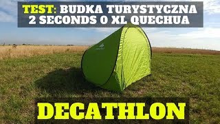 Test Budka turystyczna 2 seconds 0 XL QUECHUA  DECATHLON [upl. by Enitram894]