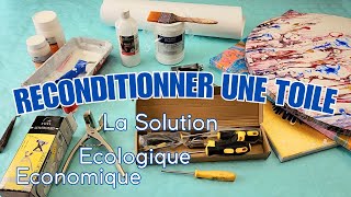 Recycler et Donner une Nouvelle Vie à une Toile déjà peinte peintureacrylique [upl. by Cerallua]