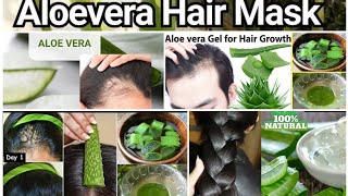 Aloe Vera Hair Mask For Stop Hairfall  Double Hair Growth  Thin to Thick HairAloevera hairgrowth [upl. by Etz235]