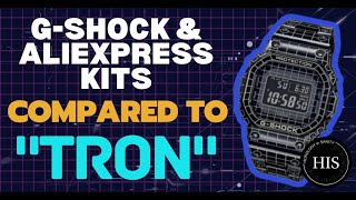 Casio GShock “Tron” Comparisons ⌚ ⌚ ⌚ OEM Casios and AliExpress Kits [upl. by Athiste452]