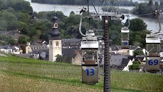 Seilbahn Rüdesheim am Rhein zur Germania [upl. by Ahsatin]