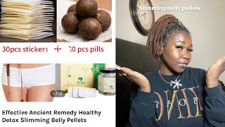 DETOX SLIMMING BELLY PELLET  As seen on TIK TOK  belly button detox patch [upl. by Imotas]