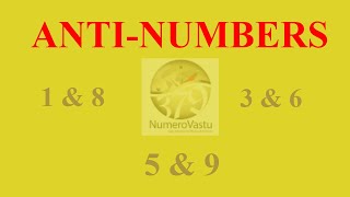 Anti Numbers in Numerology  antinumbers numerology NumeroVastu [upl. by Kimble]