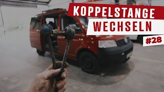 28 • Klacken beim Lenken  Koppelstange selber wechseln  VW T5 Camper Umbau [upl. by Demahum]