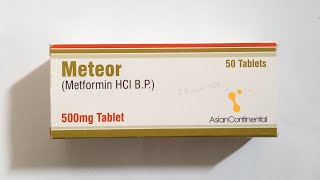 Meteor  Metformin  500 mg Tablets price in Pakistan  Metformin 500 mg uses [upl. by Thistle827]