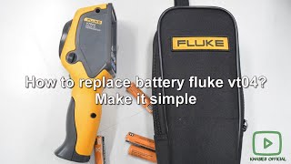 How to replace battery fluke vt04 [upl. by Ddal]