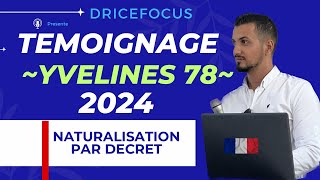 Demande nationalité française 2024  Entretien naturalisation française par décret  Témoignage [upl. by Sirois929]