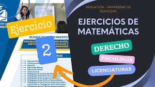 EJERCICIO 2 NIVELACIÓN UG  Sea la función fx  5x 3 entonces el intercepto [upl. by Midge]