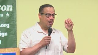 Rep Ellison Speaks On Trump At Teachers Federation Rally [upl. by Alihs]