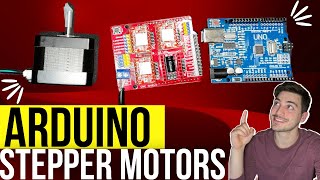 How to Control Stepper Motors with Arduino using a GRBL CNC Shield [upl. by Shanly584]