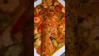 Jamaican Steam Snapper with Shrimp in Coconut Milk [upl. by Chandless]