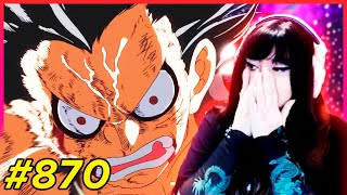 👒LUFFY VS KATAKURI PARTE 2 Reacción  One Piece 870871 Reaction [upl. by Alokin]