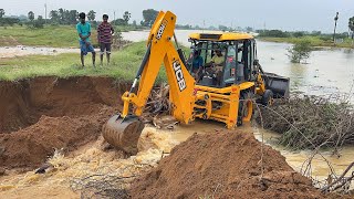 JCB 3DX Plus Going to Plug Broken Village Pond  Jcb video [upl. by Napoleon984]