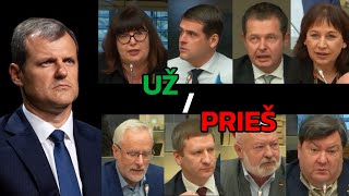 Motyvai UŽ ir PRIEŠ Palucką  Kairys Žemaitaitis Razma Gentvilas Zingeris Gedvilas Leiputė 🙄 [upl. by Cicely]