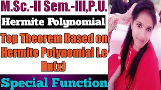 Hermite Polynomial in terms of terminating ²F⁰ l Hermite Polynomial l Special Function l Mathematics [upl. by Aztinad]