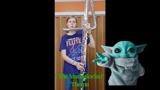 The Mandalorian Theme on Contrabass Flute [upl. by Kcered272]