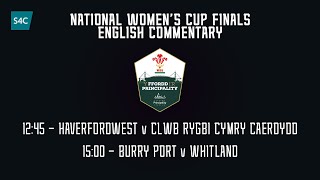 National Womens Cup Finals Day  English Commentary  S4C [upl. by Leann591]