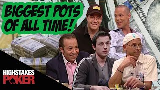 High Stakes Poker Biggest Pots of All Time [upl. by Elleahcim]