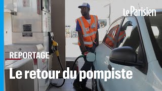 « J’étais très étonnée »  à Drancy le retour du pompiste séduit les automobilistes [upl. by Einalam]